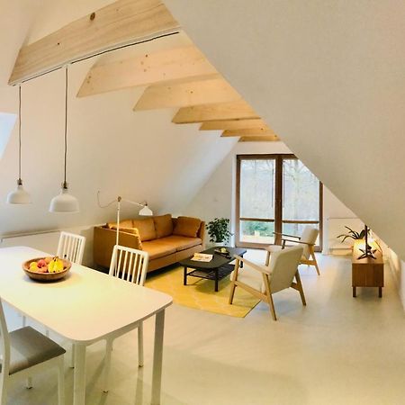 Moorblick! Grosse Dachwohnung Mit Kamin Und Sauna Leck エクステリア 写真