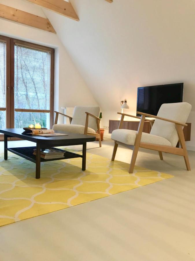 Moorblick! Grosse Dachwohnung Mit Kamin Und Sauna Leck エクステリア 写真