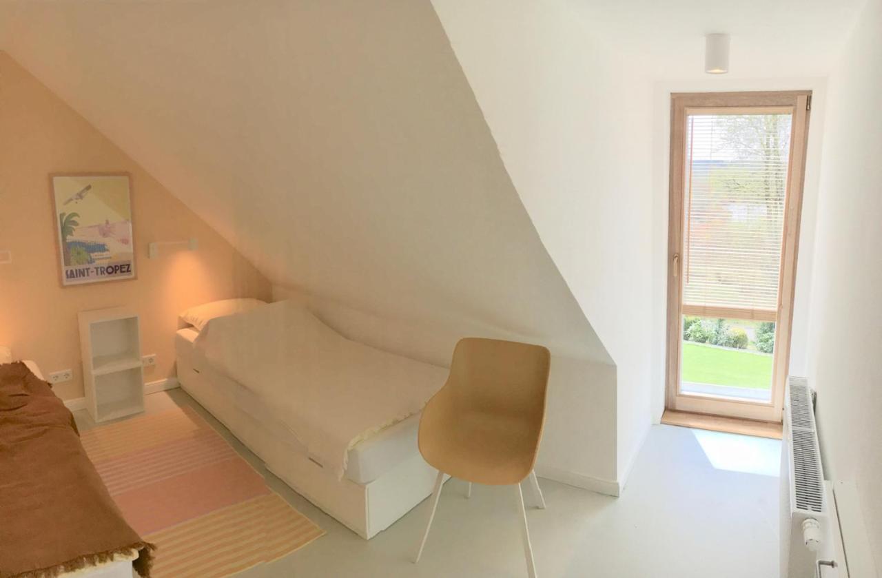 Moorblick! Grosse Dachwohnung Mit Kamin Und Sauna Leck エクステリア 写真
