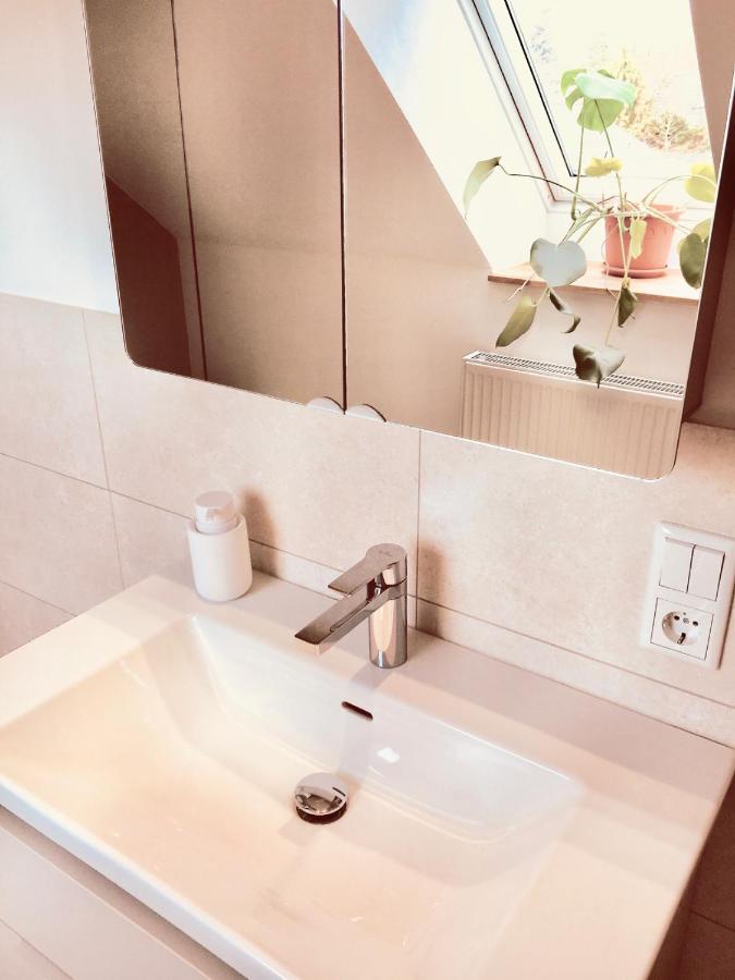 Moorblick! Grosse Dachwohnung Mit Kamin Und Sauna Leck エクステリア 写真