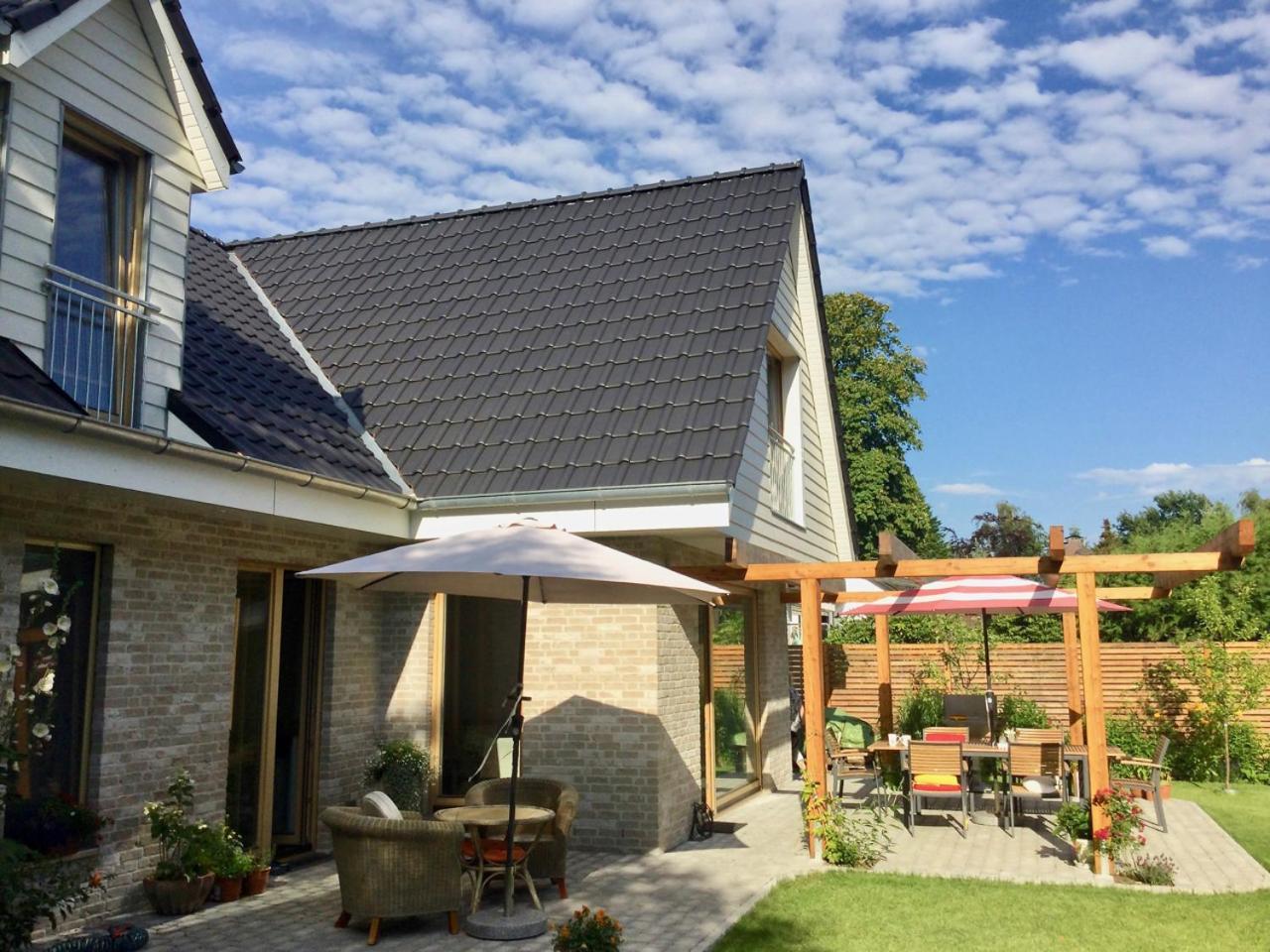 Moorblick! Grosse Dachwohnung Mit Kamin Und Sauna Leck エクステリア 写真